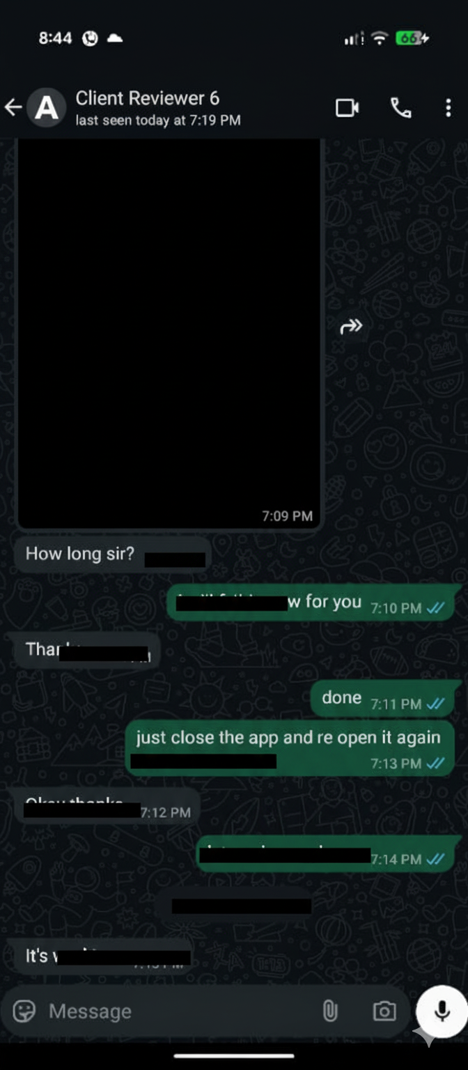 Client review screenshot 3