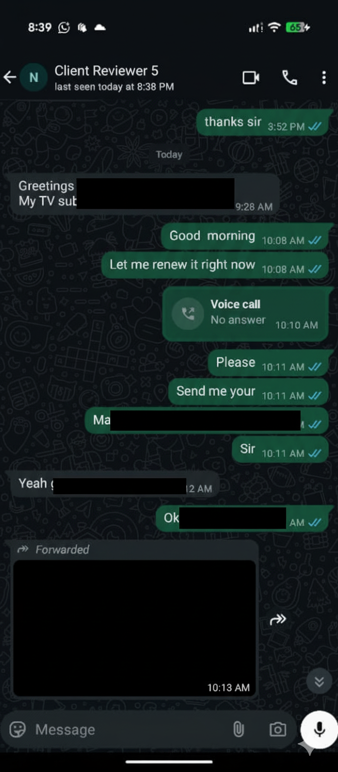 Client review screenshot 4